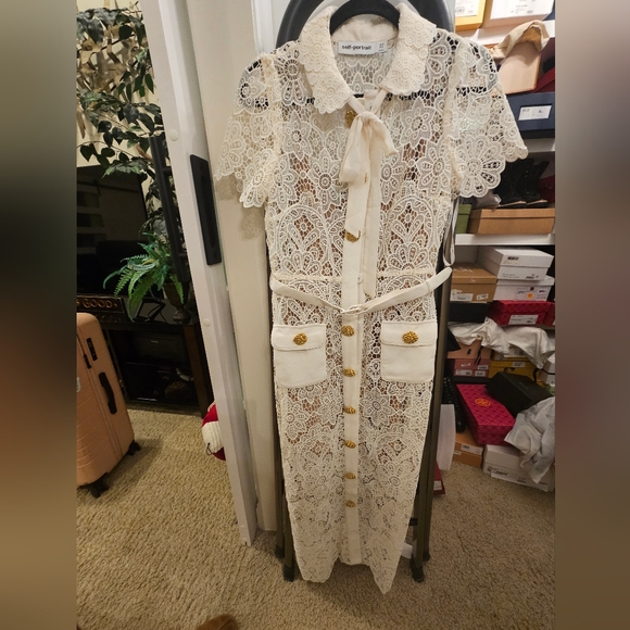 Self-Portrait White Lace Dress - Picture 5 of 5